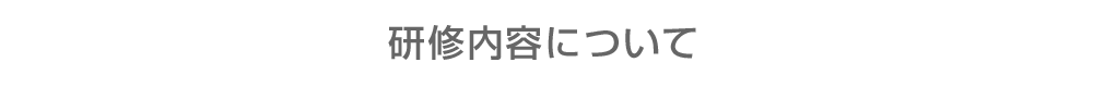 研修内容について